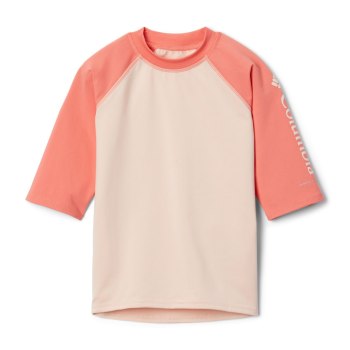 Columbia T-Shirt Jongens, Sandy Shores Short Sleeve Sunguard Roze Oranje, 60FYWMHTK